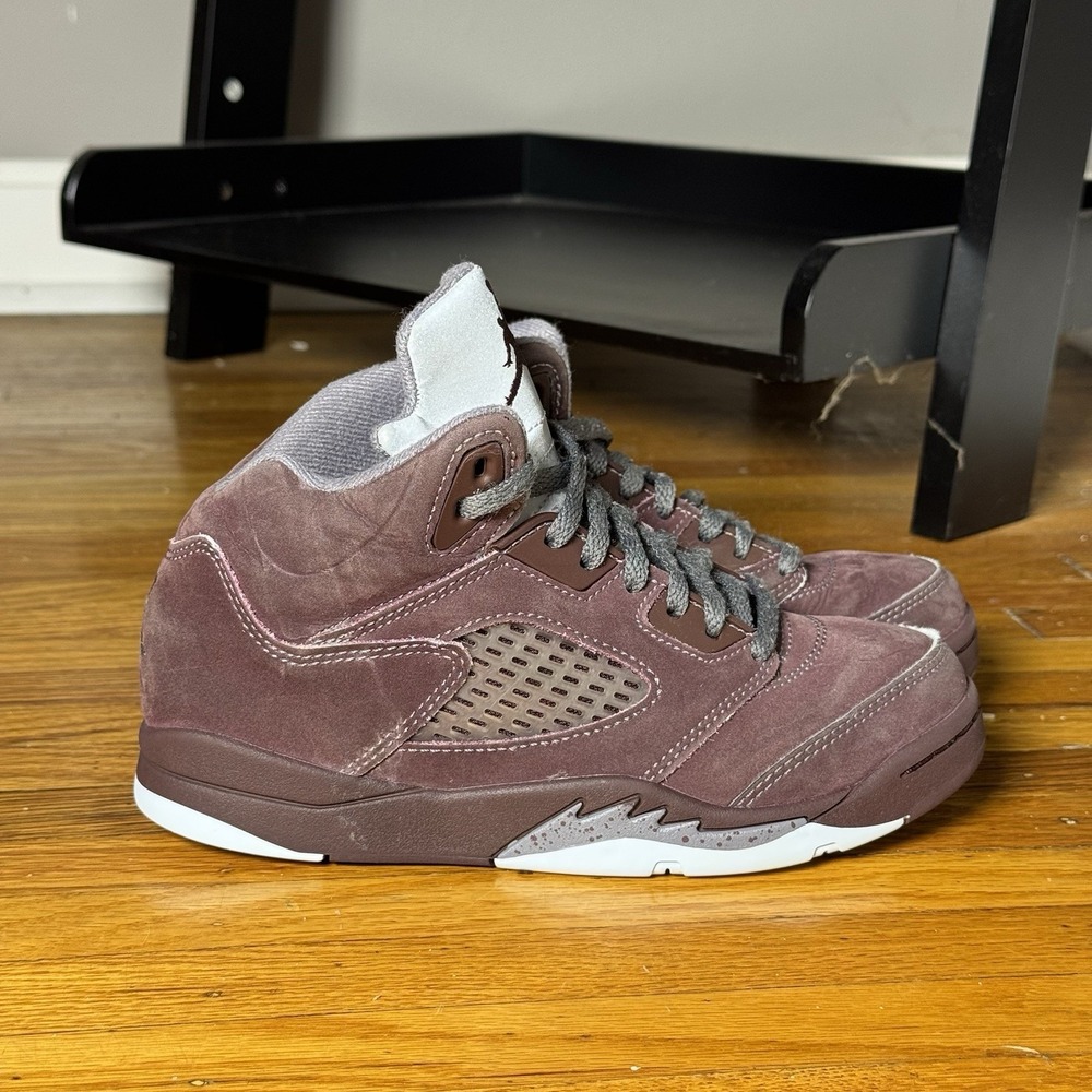 Nike Air Jordan 5 Retro SE Burgundy Kids Shoes FN4234-600 Size 2Y